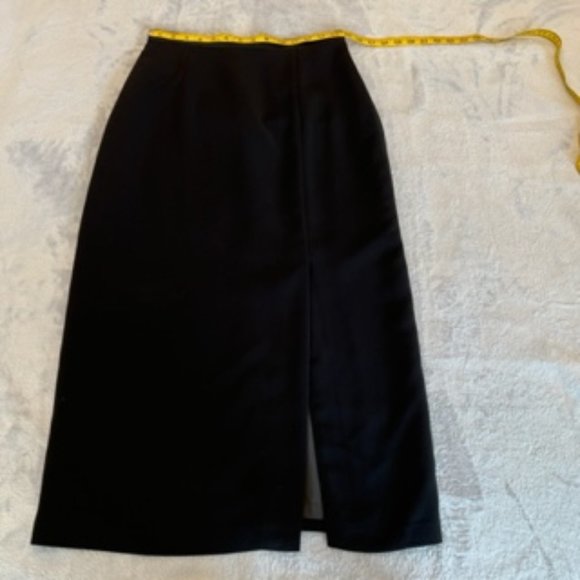 Sag Harbor Women's Slit Skirt 10 Black - Picture 6 of 12